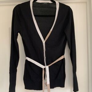 Massimo Redecchi Women's Black Cardigan Sweater